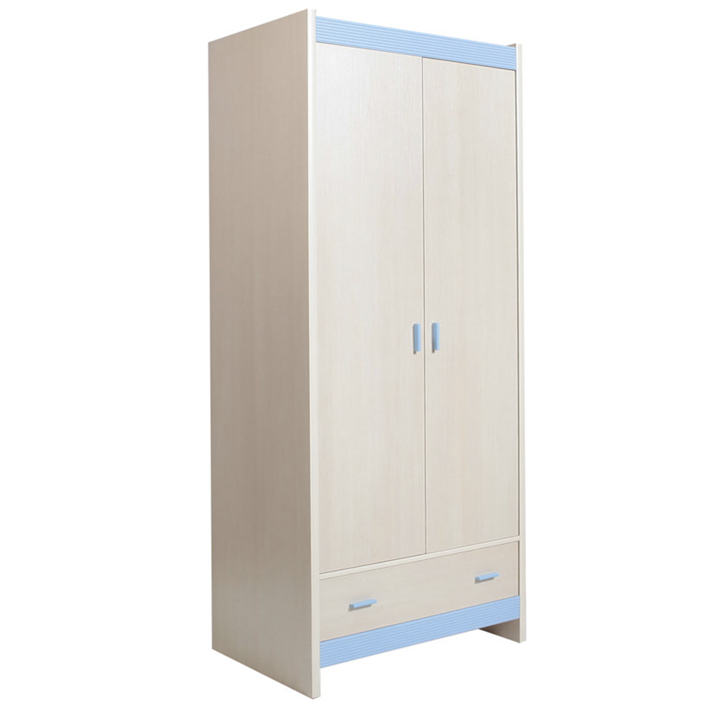 Xavier Kids 2 Doors 1 Drawer Book Shelve(Blue)